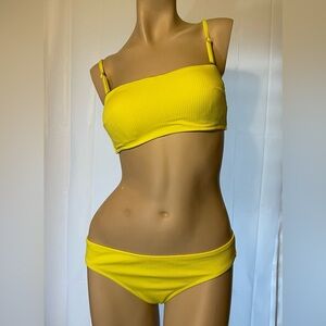 Shade & Shore Yellow Bikini Set